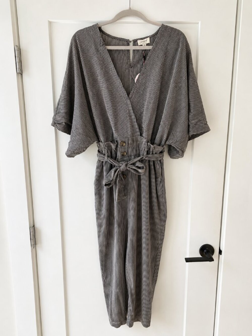 Umgee Perfect Day Jumpsuit Large Slate